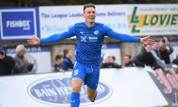 Rory McAllister, pictured during his time with Peterhead, has joined Formartine United.