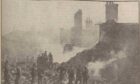 Church St in Lossiemouth was a scene of devastation  after a Wellington Bomber fell on the street killing 8 civilians and 3 RAF crew. Image: DCT/AJL