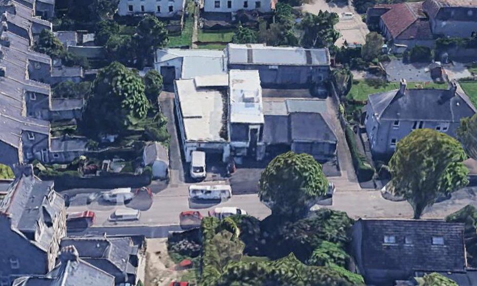 An aerial view of the garage on Anderson Avenue in Aberdeen. 