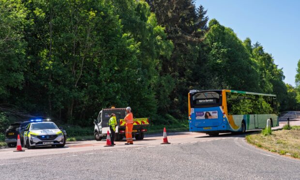 A replacement bus arrived on the scene. Image: Jasperimage.