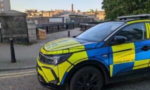 Police attended the scene. Image: DC Thomson.