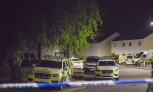Police on Grant Drive in Forres. Image: Tyler McNeil.
