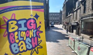 Big Belmont Bash poster on Belmont Street