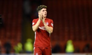 Ryan Christie in his last appearance for Aberdeen, which came against Rangers at Pittodrie Stadium, Aberdeen, on May 8, 2018.