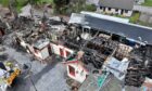 2015: Ballater Station in the aftermath of the devastating fire on May 12 2015. Image: Heather Fowlie/DC Thomson