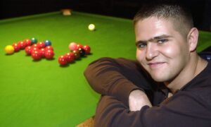 Jamie McNolty had his first 147 break at Rileys snooker hall. Image: DC Thomson.