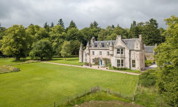 Image shows the Wardhill Castle estate, where the brother of Game of Thrones star Rose Leslie runs an Airbnb