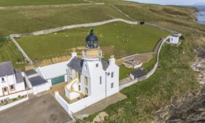 Holborn Head Lighthouse has been converted into an impressive home. Image: Galbraith.