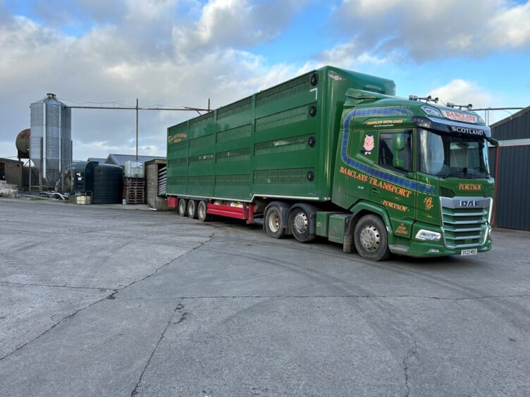 Lorry loading up at HB Farms
