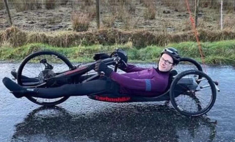 Dr Gordon on bike