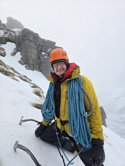 Steven Pollok loved climbing in the winter. 