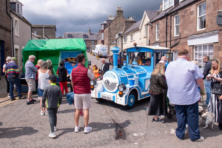 The Stoney Express at the Feein' Market in Stonehaven.