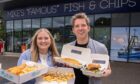 Joanna and Andy visit Mike's Famous Fish and Chips to try some of their quirky offering. Image: Darrell Benns/DC Thomson