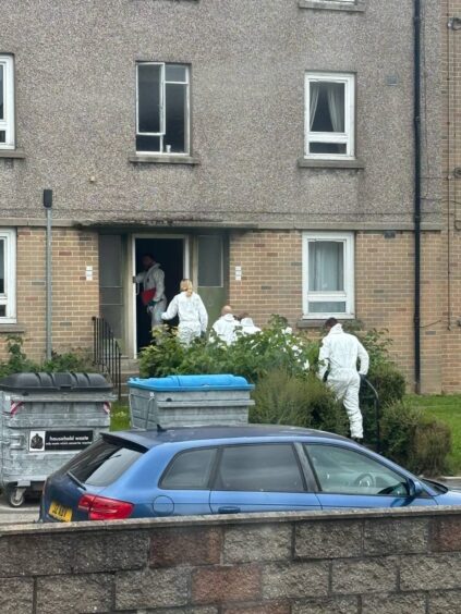 Cadenhead Place forensic officers.