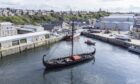 The ship has been spotted ahead of filming for The Odyssey. Image: Jason Hedges/DC Thomson.