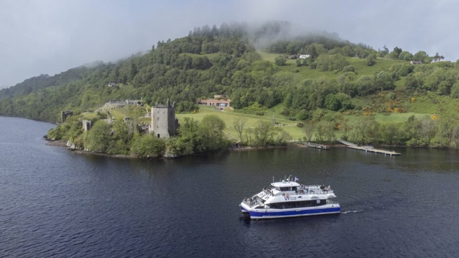 boat near Urquhart Castle