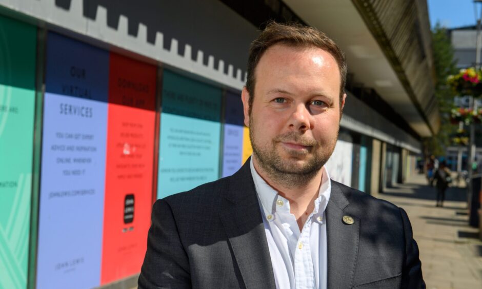 Councillor McRae feels this can bring George Street back to life. Image: Kenny Elrick/DC Thomson