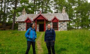 Gayle joins Mar Lodge Estate ranger Lianne Starbuck-Stephen for a tour of the restored picnic cottage enjoyed by Queen Victoria.