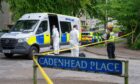 The police cordon was in place yesterday. Image: Kath Flannery/DC Thomson