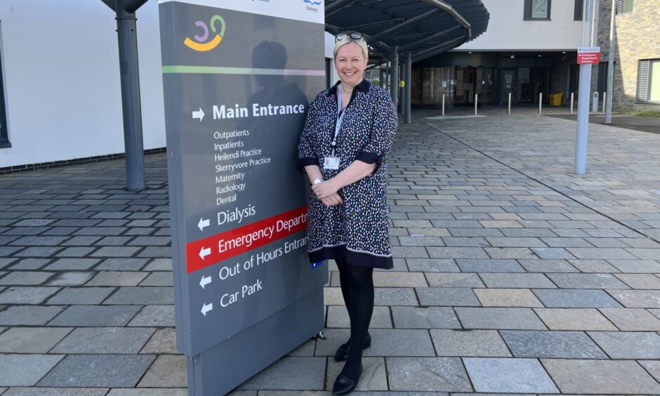 Incoming NHS Grampian chief Laura Skaife-Knight at Balfour Hospital, Kirkwall, Orkney.