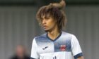 Jordan Alonge during his spell with Rothes.