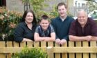 The Ford family at home in Auldearn. Image: Sandy McCook/DC Thomson