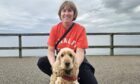 Paula Whyte, pictured with her dog Dougal, was one of the beach-goers who shared her opinions about the beach revamp