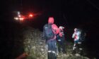 The Torridon Mountain Rescue Team during the search. Image: Torridon Mountain Rescue Team.