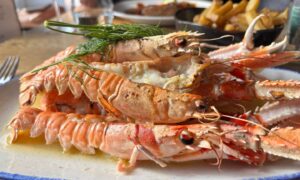 Fresh langoustines from The Boatshed. Stornoway. Image by  Lindsay Bruce / DC Thomson.
