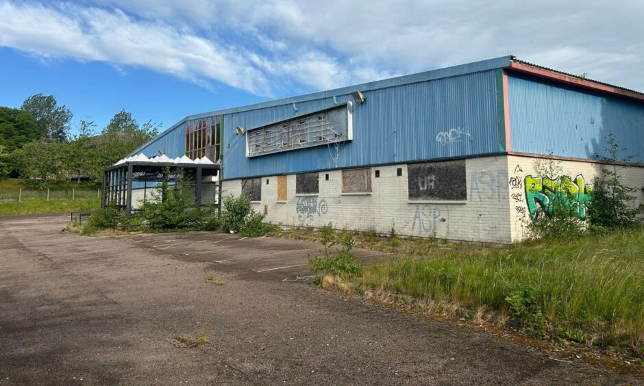 Weeds are overgrowing at the former Homebase in Bridge of Don. Image: Isaac Buchan/DC Thomson