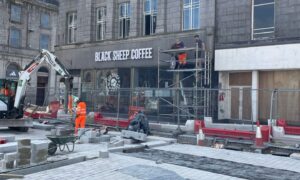 Work on the Black Sheep Coffee unit could mean there is soon one fewer empty space on Union Street.