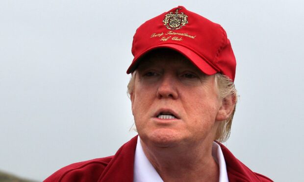 President Donald Trump will visit his Aberdeen Golf Course later this morning during his visit to the north-east. Image: PA Wire.