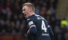 Defender Ross Millen shouts instructions to team-mates when playing for Raith Rovers against Motherwell at Starks Park, Kirkcaldy, on February 11, 20253.