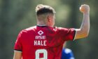 Ross County's Ronan Hale celebrates after scoring to make it 1-0 away to Stranraer in the Premier Sports Cup on July 12. 2025.