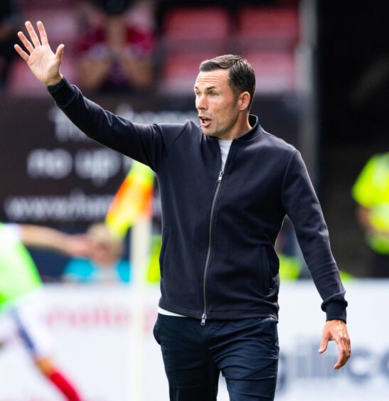 Ross County boss Don Cowie during his side's 3-1 defeat by Partick Thistle. Image: SNS