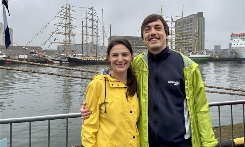 Daniela Saenz and Marc Dressler at the Tall Ships