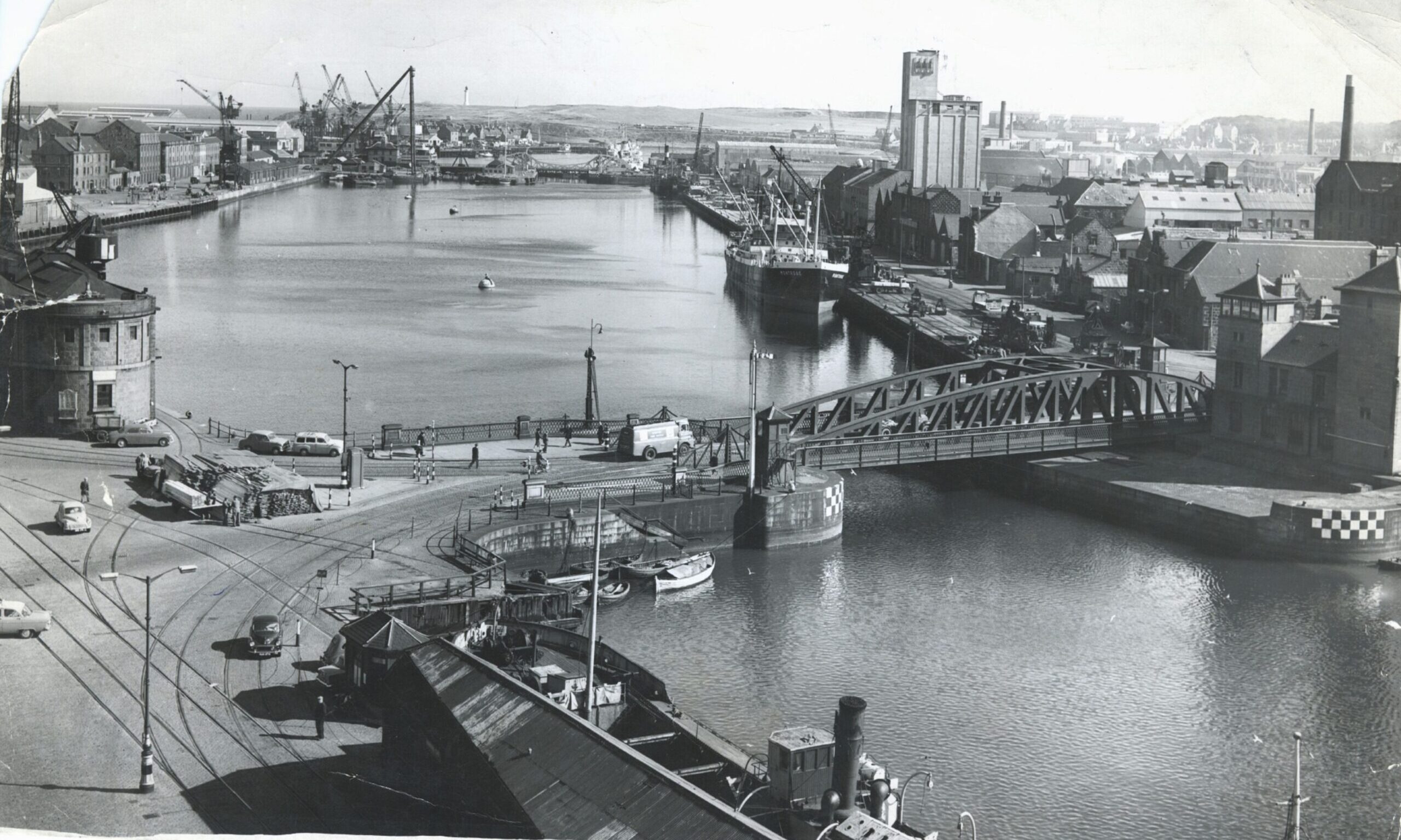  St Clement's Bridge which transported cars across Aberdeen Harbour