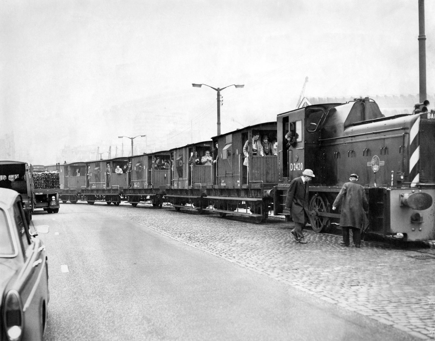 A train on the Aberdeen Harbour Commissioners' track