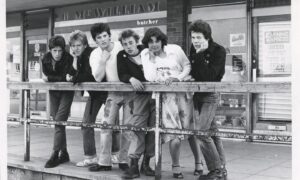 1979: Some of the glum Bridge of Don teenagers congregated at the Scotstown shopping centre - with nowhere to go. A group of 12 teens wrote to the Press and Journal to raise awareness of the lack of social facilities in the area. Among those campaigning were Shane Moir, Graeme Wilson, Alan Black, Ray Crombie, Amanda Holland and Jon Webster. Image: DC Thomson