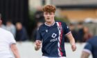 Ross County midfielder Copeland Thain in action in a pre-season friendly against Clachnacuddin at Grant Street Park, Inverness, on July 8, 2025.