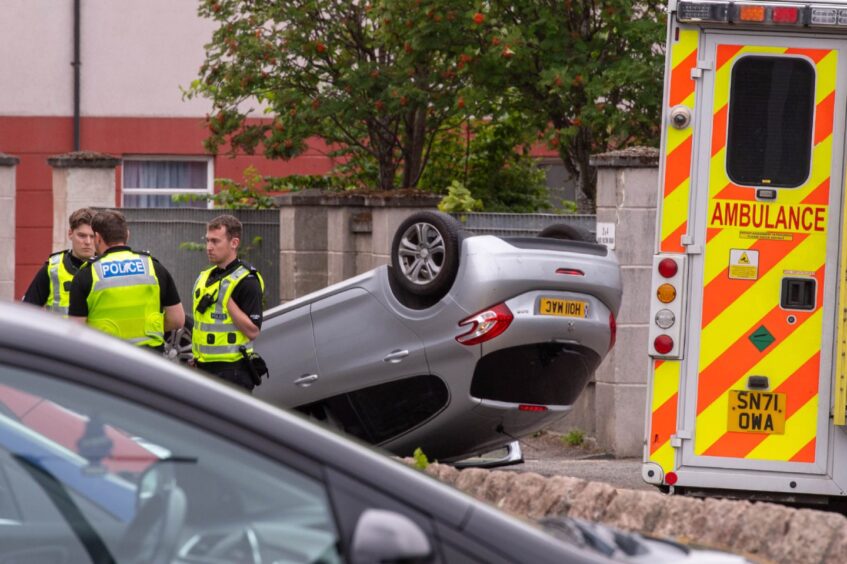Man, 87, charged with driving offence after crash in Aberdeen