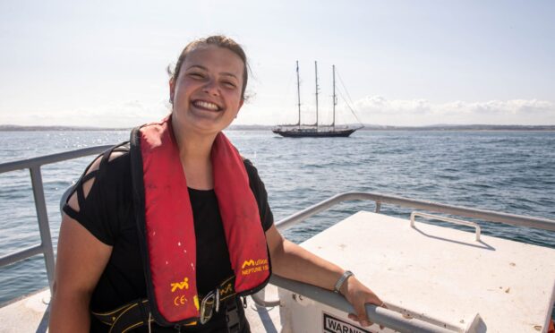 I took to the water to see the first tall ship sailing into Aberdeen up close. Image: Darrell Benns/DC Thomson