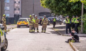 Emergency services on scene.