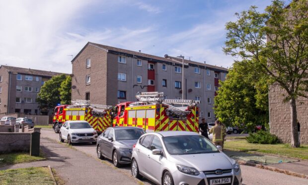 Emergency services were sent to the scene. Image: Darrell Benns/DC Thomson.