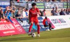 Aberdeen's Jack Searle in action for a Dons XI at Peterhead. Image: Darrell Benns/DC Thomson.