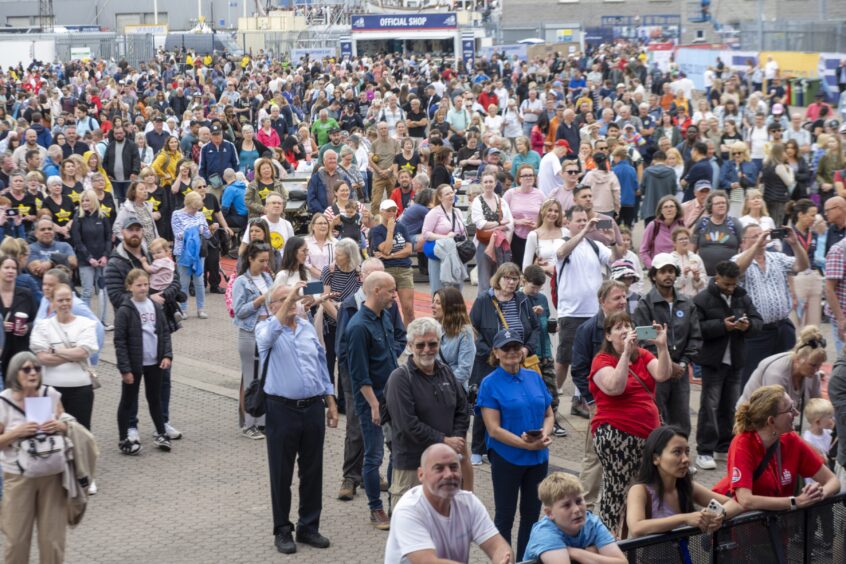 Large crowd at Tall Ships