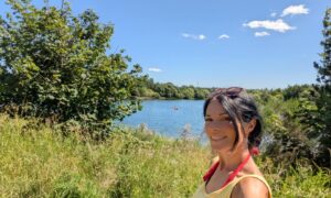 Gayle at Dalmadilly Ponds near Kemnay.
