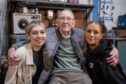 My family: Denis Chambers with his great-granddaughters Leilah Duncan, left, and Grace Plumley.