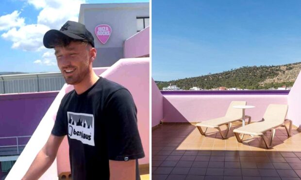 Evan Thomson fell from the balcony of the Ibiza Rocks hotel. Image: Supplied