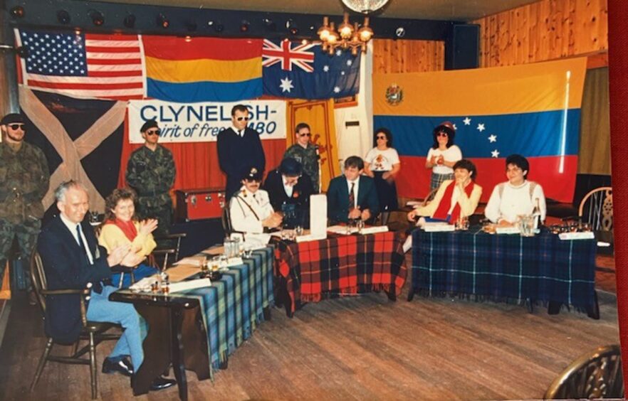 Embo Parliament sitting in the Government buildings of Grannie's Heilan Hame. Image: Liz Robertson.